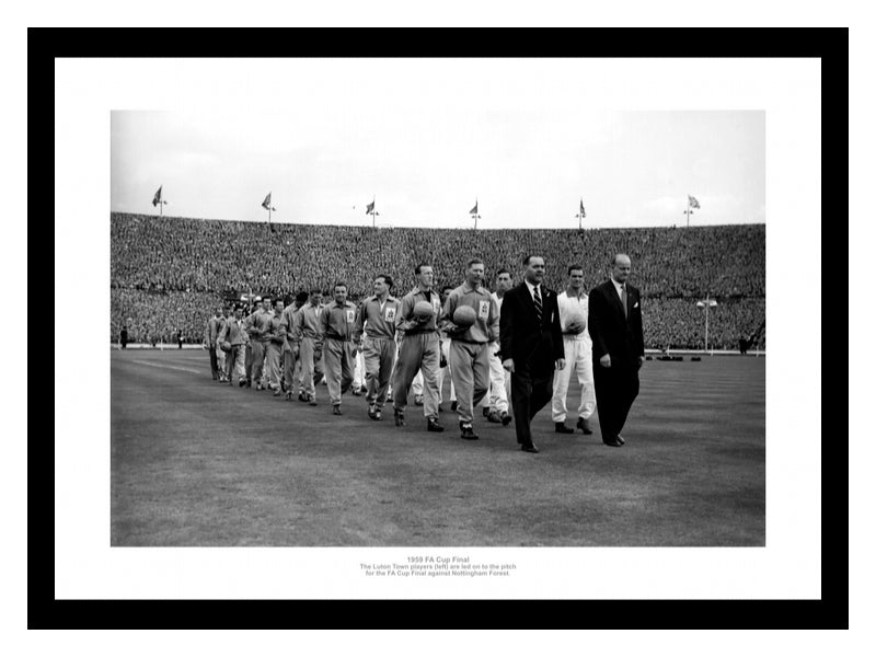 Luton Town 1959 FA Cup Final Team Photo Memorabilia