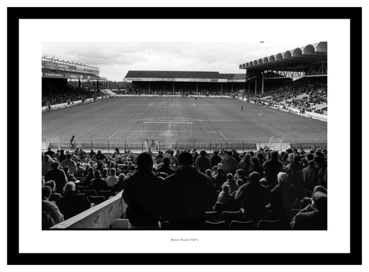 Manchester City Match Day at Maine Road 1991 Photo Memorabilia