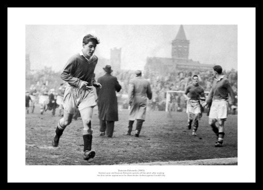 Manchester United Duncan Edwards First Game Photo Memorabilia