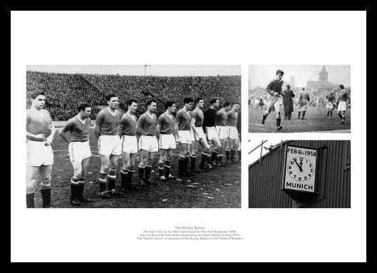The Busby Babes Manchester United Historic Photo Memorabilia