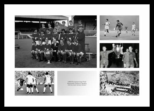 Manchester United 1968 European Cup Final Photo Montage