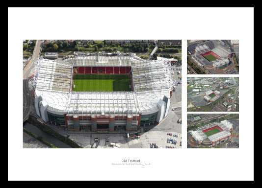 Manchester United Old Trafford Stadium Aerial Photo Memorabilia