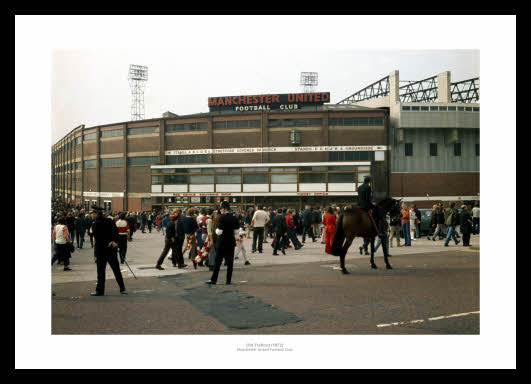 Manchester United Old Trafford Stadium 1972 Photo Memorabilia