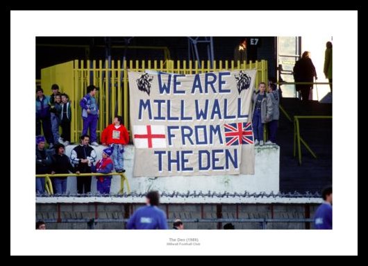 Millwall FC Fans at Old Den Stadium 1989 Photo Memorabilia