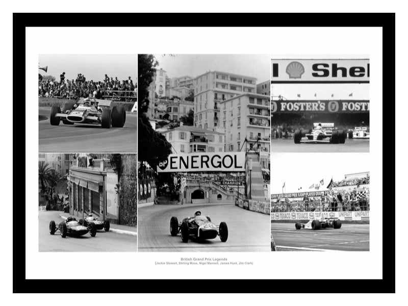 British Grand Prix Legends - Formula One Photo Memorabilia