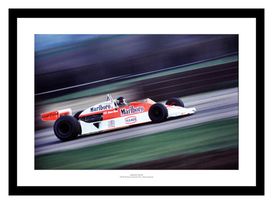 James Hunt 1976 British Grand Prix Formula One Photo Memorabilia