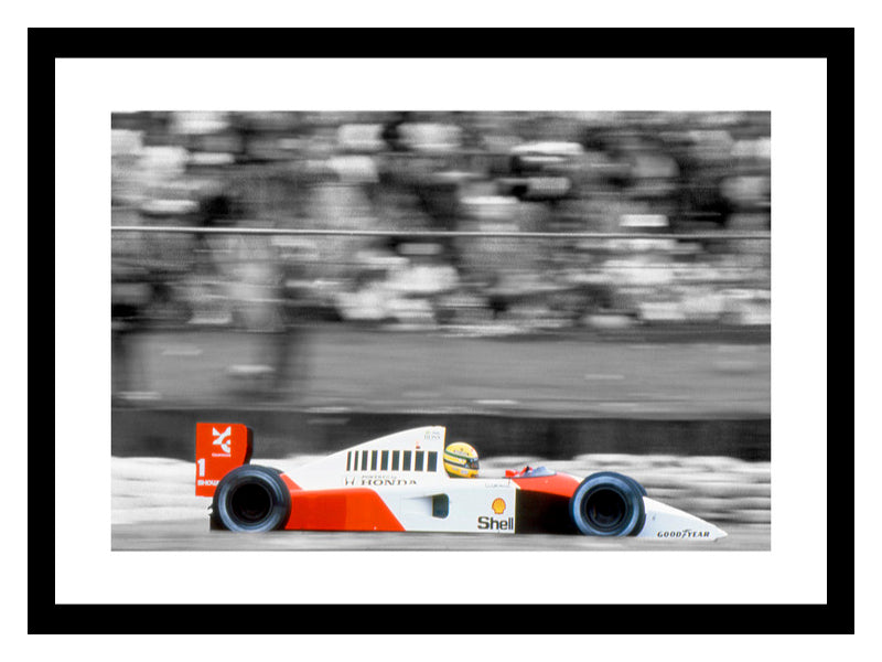 Ayrton Senna Formula One Legend Spot Colour Photo Memorabilia