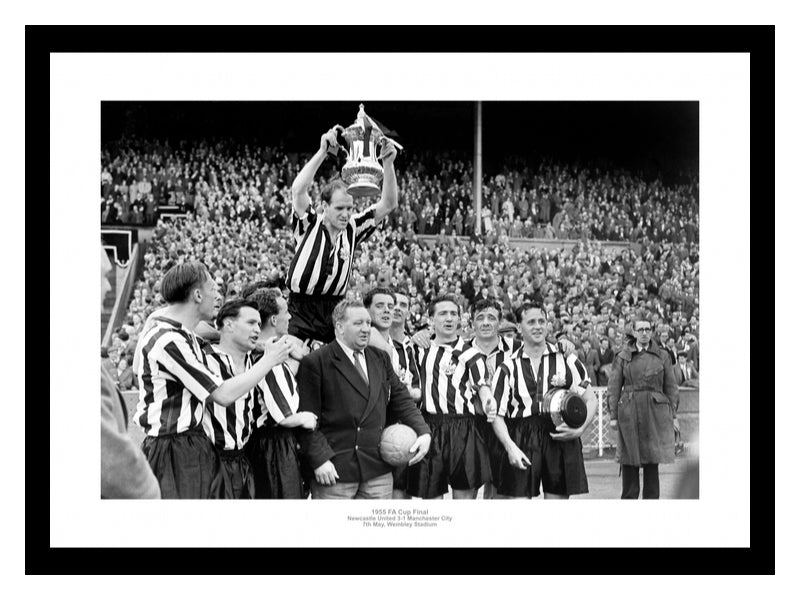 Newcastle United 1955 FA Cup Final Team Photo Memorabilia