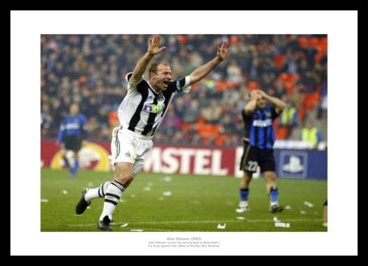 Alan Shearer Newcastle United v Inter Milan 2003 Photo Memorabilia