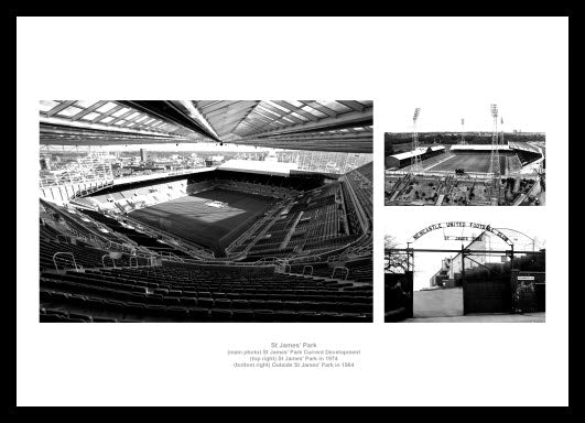 Newcastle United St James Park Past and Present Photo Memorabilia