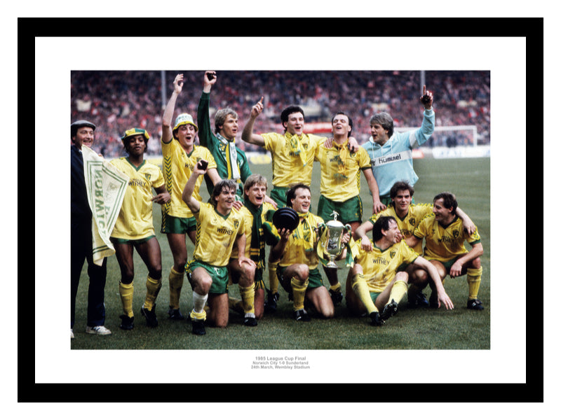 Norwich City 1985 League Cup Final Team Photo Memorabilia