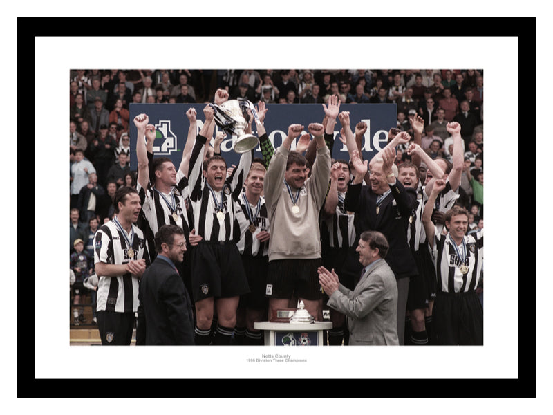 Notts County 1998 Division Three Champions Photo Memorabilia