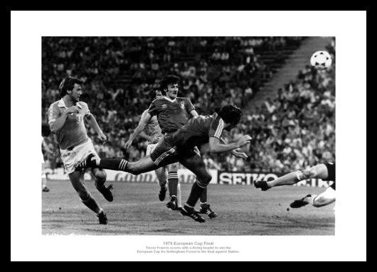 Nottingham Forest 1979 European Cup Final Winning Goal Photo Memorabilia