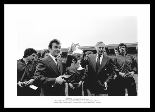 Nottingham Forest 1978 Champions Clough & Taylor Photo Memorabilia