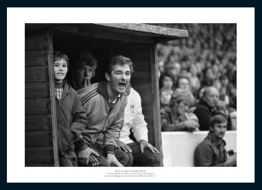 Nottingham Forest Brian Clough & Nigel Clough 1976 Photo Memorabilia