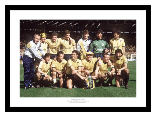 Oxford United 1986 League Cup Final Team Photo Memorabilia