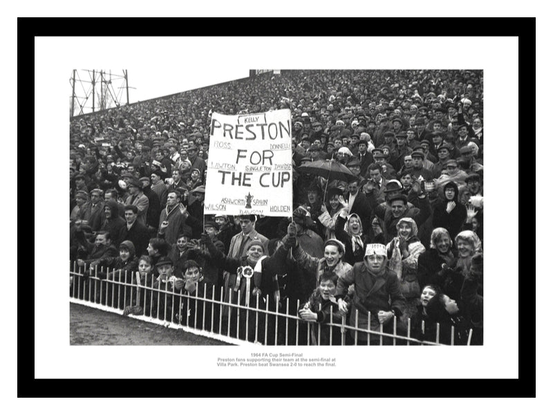 Preston North End Fans 1964 FA Cup Semi Final Photo Memorabilia