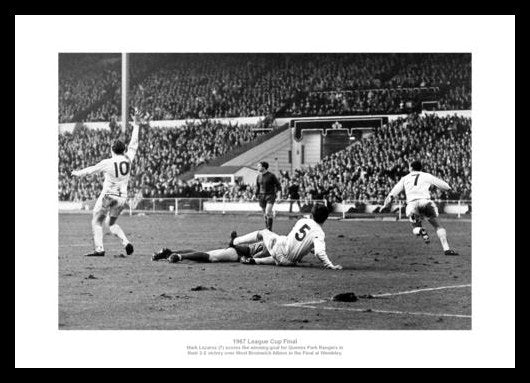 Queens Park Rangers 1967 League Cup Final Goal Photo Memorabilia