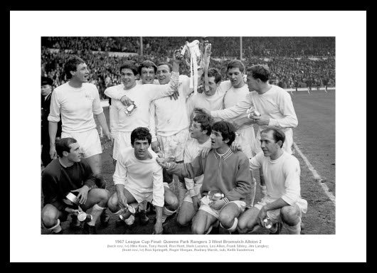 Queens Park Rangers 1967 League Cup Final Team Photo Memorabilia