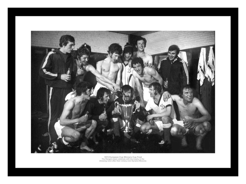 Rangers FC 1972 European Cup Winners Cup Team Photo Memorabilia