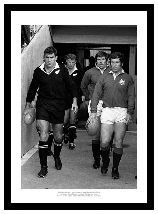 The British Lions 1971 New Zealand Tour Two Captains Rugby Photo Memorabilia
