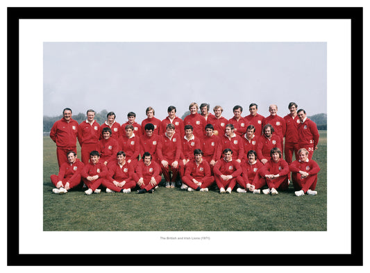 The British Lions 1971 New Zealand Tour Squad Rugby Photo
