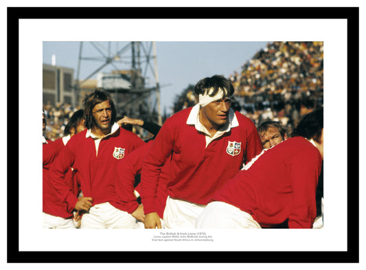 The British Lions 1974 Tour Willie John McBride Rugby Photo Memorabilia