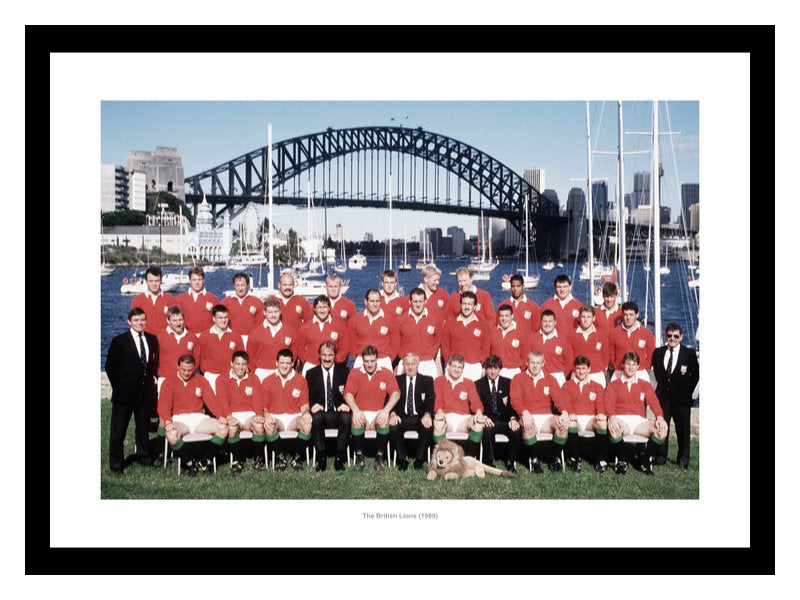 The British Lions 1989 Tour of Australia Squad Rugby Photo Memorabilia
