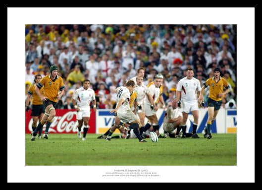 Jonny Wilkinson Drop Goal 2003 Rugby World Cup Final Photo Memorabilia