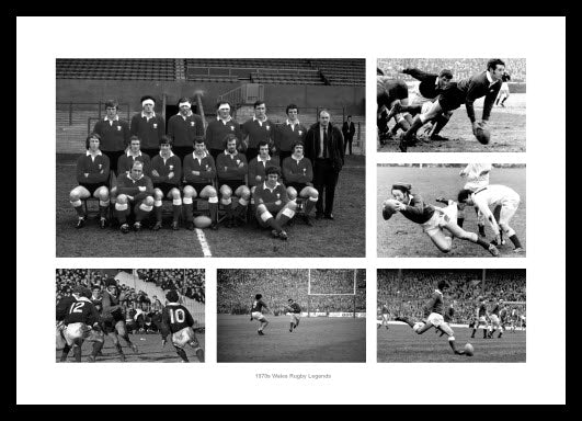Wales Rugby 1970s Legends Photo Memorabilia