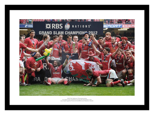 Wales Rugby 2012 Grand Slam Winning Team Photo Memorabilia