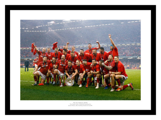 Wales Rugby Team 2019 Six Nations Grand Slam Photo Memorabilia