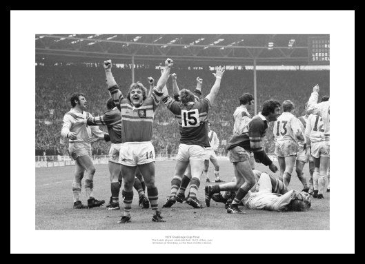 Leeds 1978 Rugby League Challenge Cup Final Photo Memorabilia