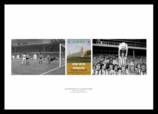 Sunderland 1973 FA Cup Final Photo Memorabilia