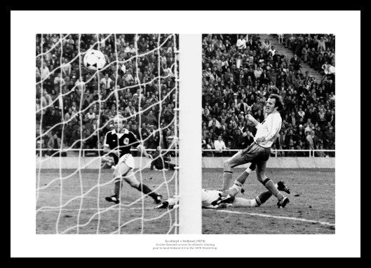 Scotland v Holland 1978 World Cup Winning Goal Photo Memorabilia