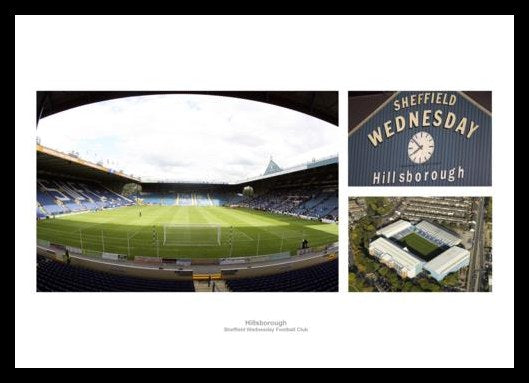 Sheffield Wednesday Hillsborough Football Stadium Photo Memorabilia