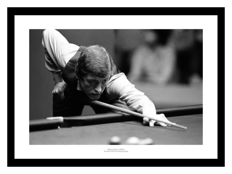 Steve Davis Snooker Legend 1982 Photo Memorabilia
