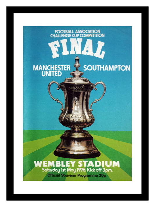 Southampton FC 1976 FA Cup Final Programme Cover Print Memorabilia