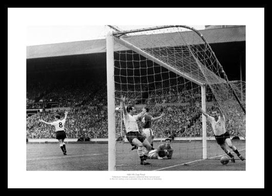 Tottenham Hotspur 1961 FA Cup Final Goal Photo Memorabilia