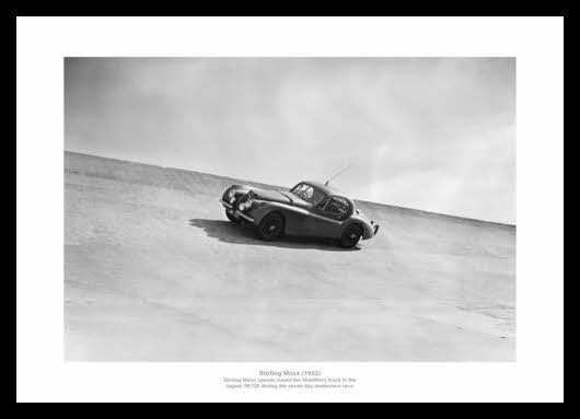 Stirling Moss Jaguar XK120 1953 Photo Memorabilia