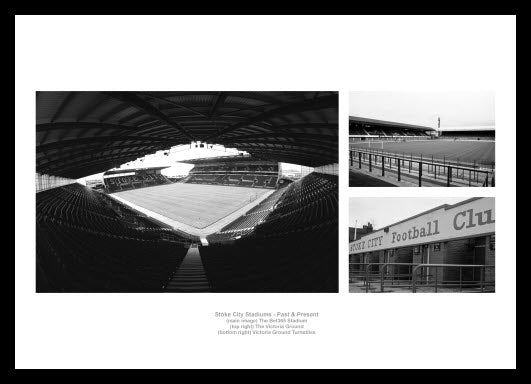Stoke City Stadiums Past and Present Photo Memorabilia