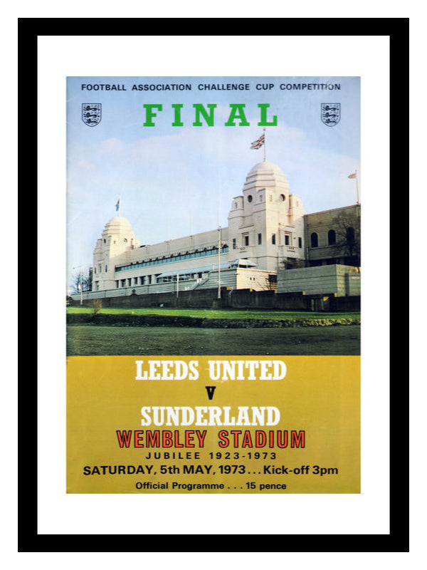 Sunderland 1973 FA Cup Final Programme Cover Print Memorabilia