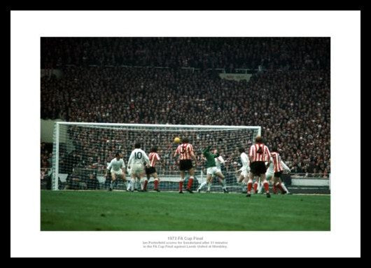 Sunderland 1973 FA Cup Final Winning Goal Photo Memorabilia