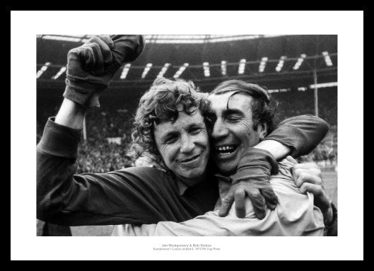 Sunderland 1973 FA Cup Final Stokoe & Montgomery Photo Memorabilia