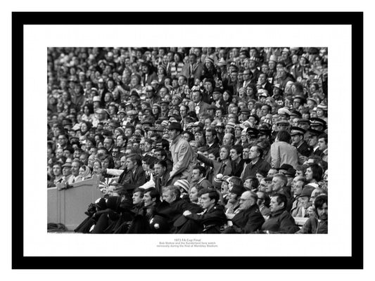 Sunderland 1973 FA Cup Final Bob Stokoe and Fans Wembley Photo
