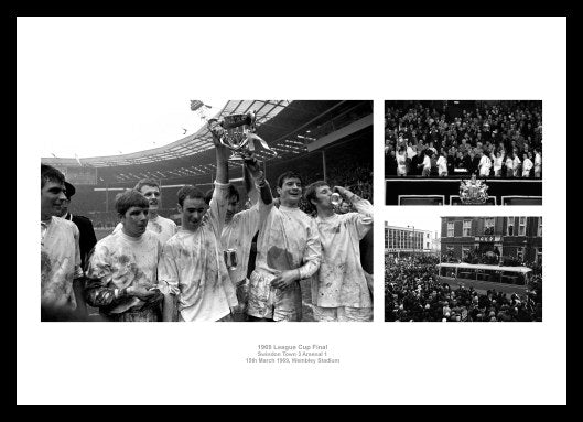 Swindon Town 1969 League Cup Final Photo Memorabilia