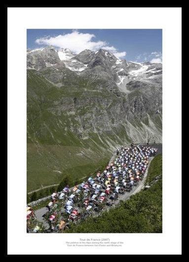 Tour de France Alpine Pass  Photo Memorabilia