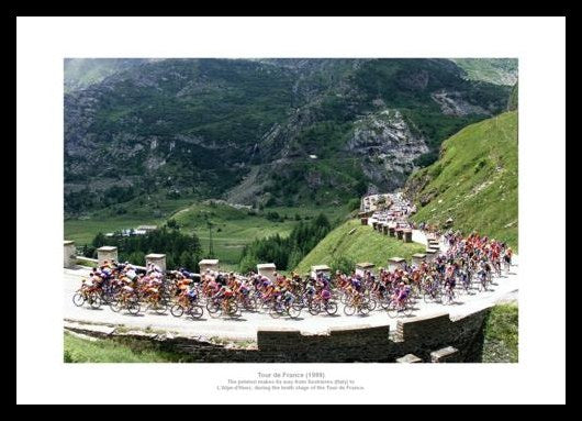 Tour de France - Sestrieres to L'Alpe-D'Huez Photo Memorabilia