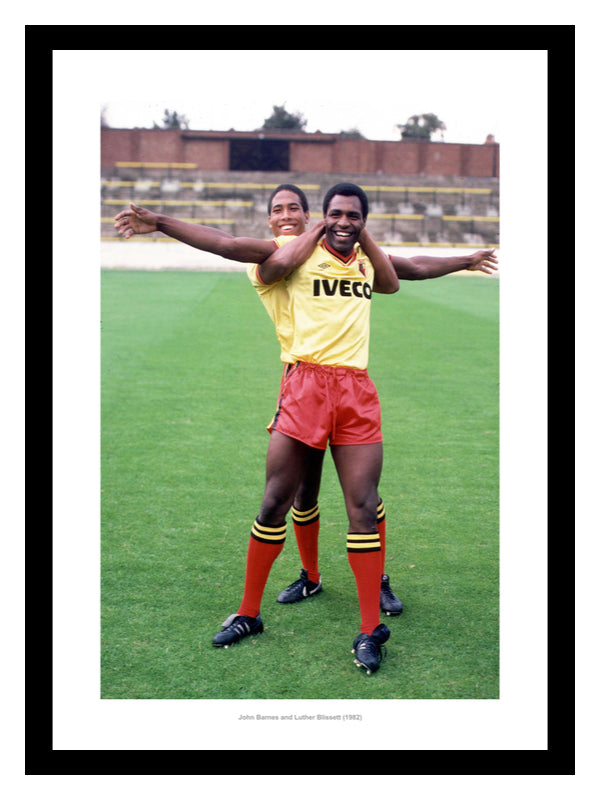 Watford FC John Barnes and Luther Blissett 1982 Photo Memorabilia
