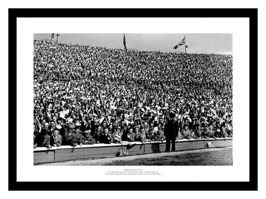 West Bromwich Albion Fans at the 1954 FA Cup Final Photo Memorabilia